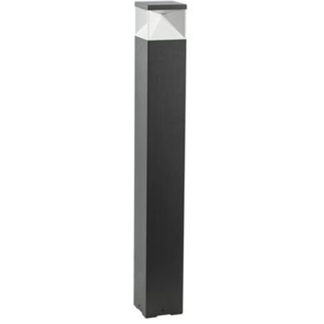 Paletto Alto Moderno Diamond Alluminio Grafite E Termoplastica 12W Led 3000K