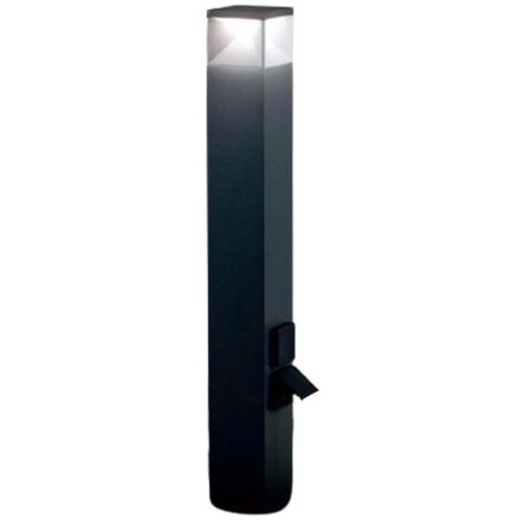 Paletto Basso Moderno Diamond Con Prese Alluminio Grafite 12W Led 4000K