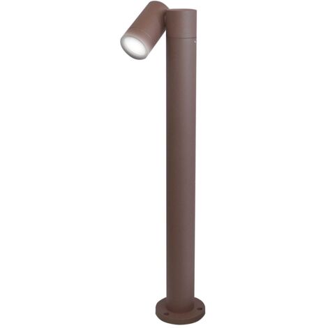 Paletto da giardino led mod. Merida colore corten