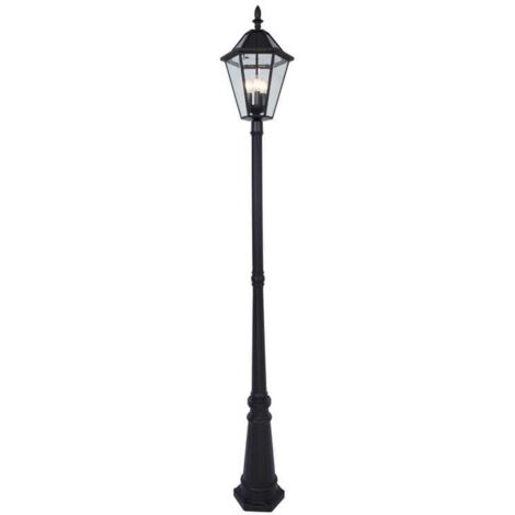 Paletto da giardino Lutec London solare marrone IP44