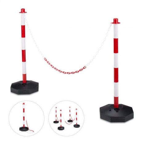 Paletto di barriera in plastica con catena