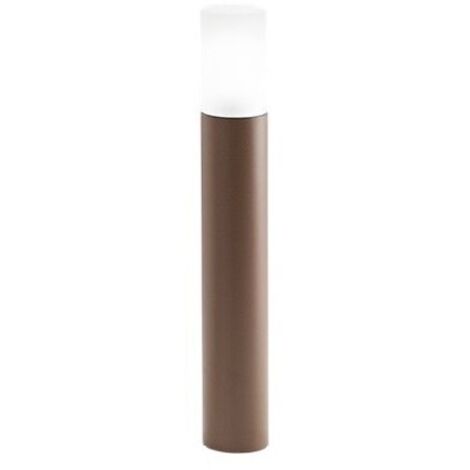 Paletto Esterno Contemporaneo Alluminio Corten 1 Luce E27 Ip54 H60