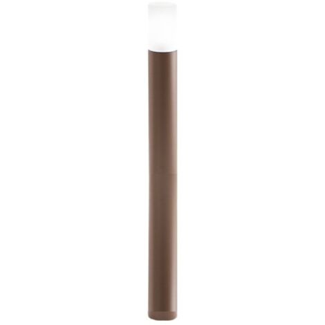 Paletto Esterno Contemporaneo Alluminio Corten 1 Luce E27 Ip54 H90