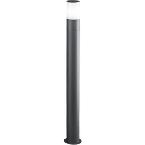 Paletto Esterno Contemporaneo Sigaro Alluminio Antracite 1 Luce E27 Ip54 H90
