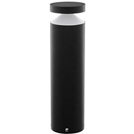 Paletto Esterno Moderna Melzo Alluminio Nero Policarbonato Trasp Led