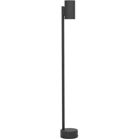 Paletto Esterno Moderno Izzalini Acciaio Nero 1 Luce Gu10