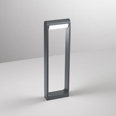 Paletto Esterno Moderno Orienta Alluminio Antracite Led 12W 3000K Ip65