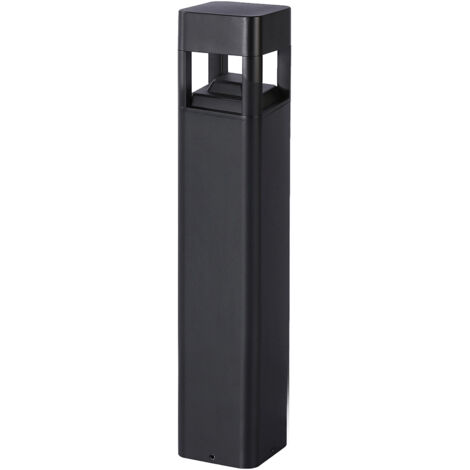Paletto giardino Foleda nero quadrato 60cm LED 10W