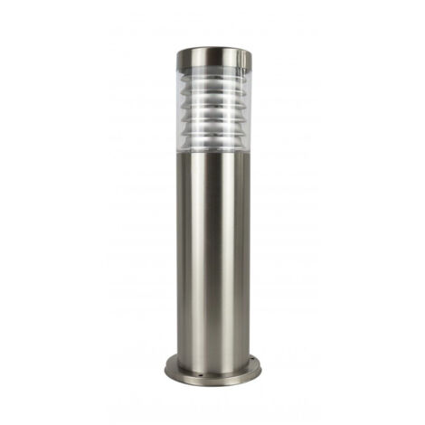 Paletto giardino inox argento 50cm E27 IP44 SU-MA