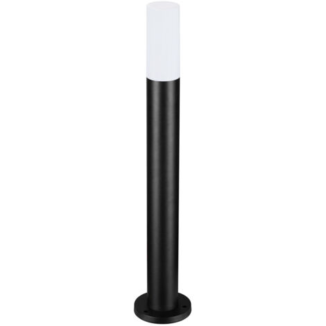 Paletto giardino moderno nero tondo E27 20W Muggia Italux