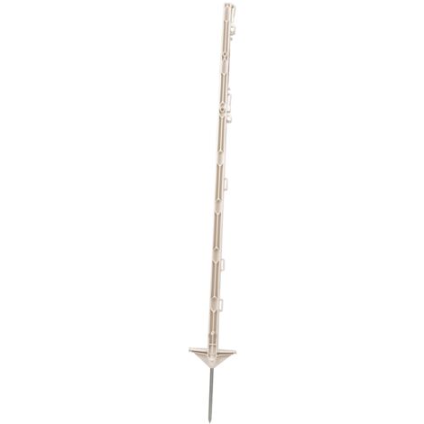 Paletto in plastica bianco con occhielli per corde e bande 156cm
