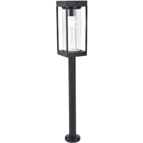 Paletto lampada da giardino solare Lutec FLAIR nero