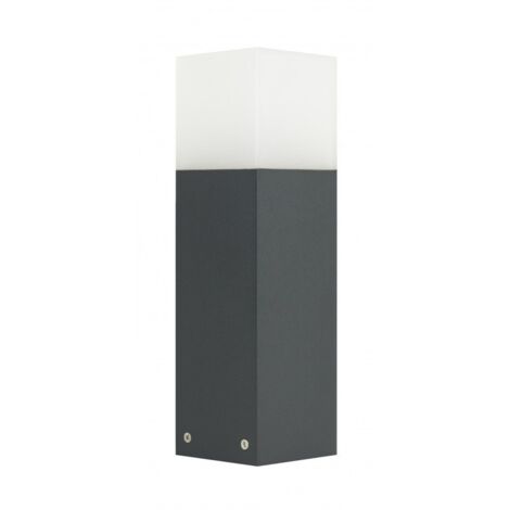 Paletto luce esterno 33cm E27 grigio scuro IP44 SU-MA Cube CB-330