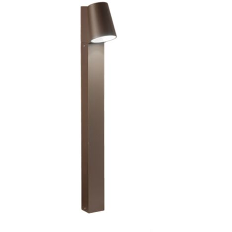Paletto OWEN  per esterni LED in alluminio Marrone e diffusore in vetro H61 cm