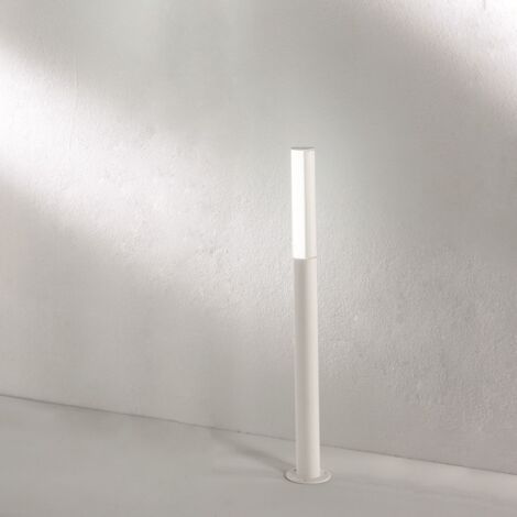 Paletto per esterni a LED in alluminio Bianco TOMMY H90 cm