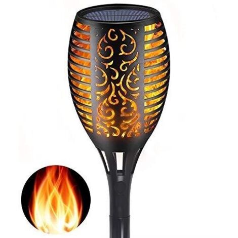 Paletto solare nero singolo Flame