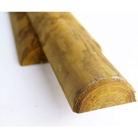 Pali in legno di pino impregnati mezzo tondi LASA - 200 cm Ø 8 cm