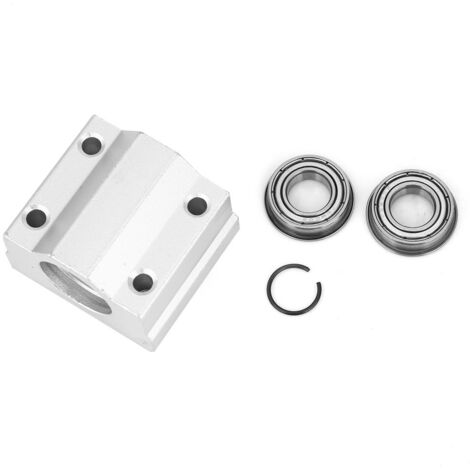 Palier à billes pour mouvement linéaire SCS10UU, douille de glissement, 2 pièces, palier à bride de 10 mm