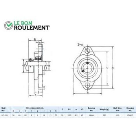 Palier aluminium UFL006