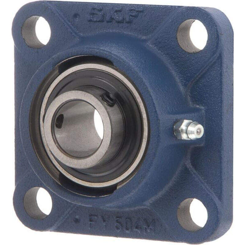 Roulement SKF diam int 20mm, 4 trous de fixations en Fonte ( Prix pour 1 )