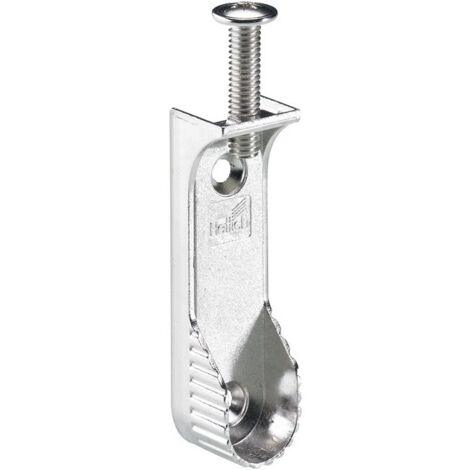 Palier tubulaire d'armoire, zinc moulé sous pression, nickelé HETTICH