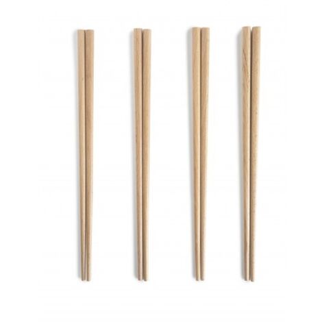 Palillos chinos de madera, 24 cm, 8 uds