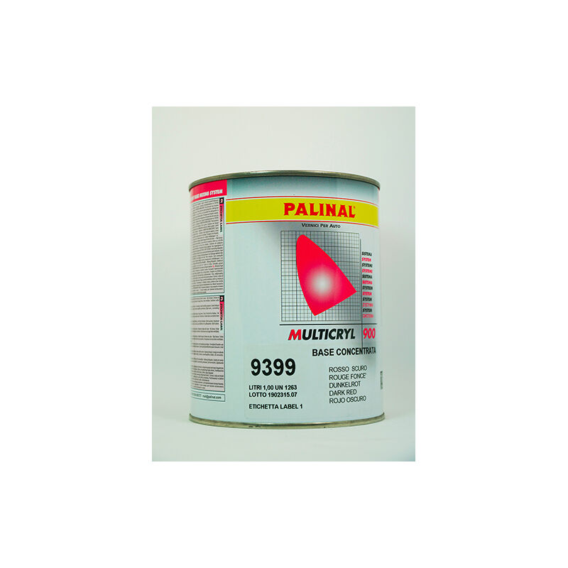 Image of Palinal 900.9399 multicryl base pastello rosso scuro litri 1