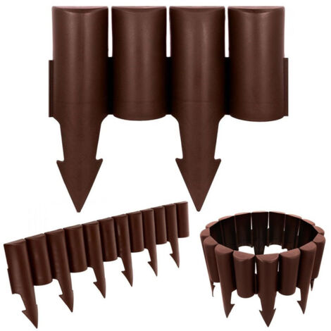 palissade de jardin marron 25 cm