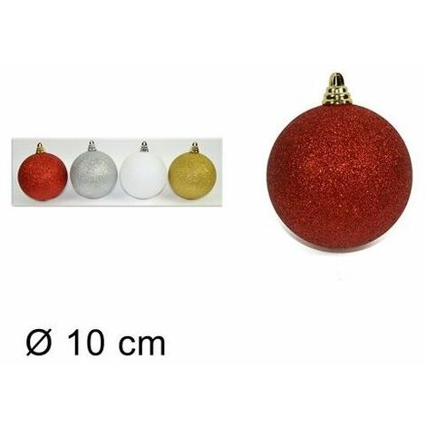 PALLA 10 CM GLITTERATA PREZZO CAD UNO COLORI ASSORTITI SPECIFICARE COLORE