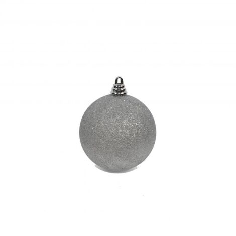 PALLA 15CM GLITTERATA I SILVER