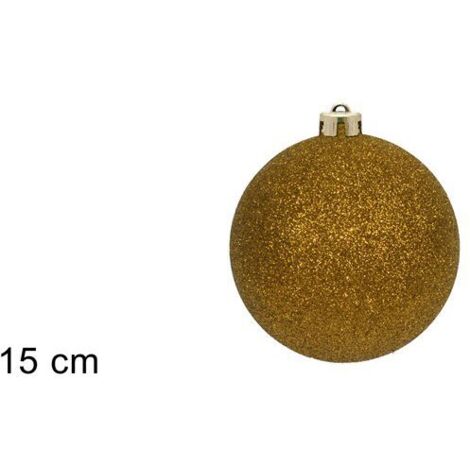 PALLA 15CM GLITTERATA ORO DI DUESSE CHRISTMAS