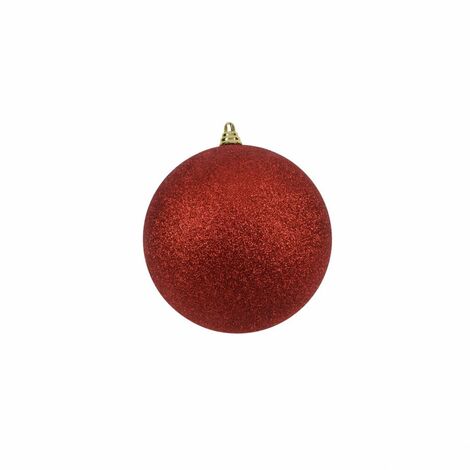 PALLA 25CM GLITTERATA ROSSO