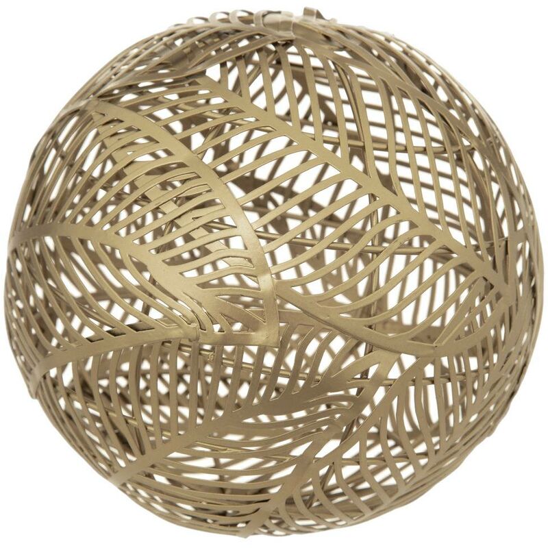 atmosphera - palla decorativa in metallo dorato tatiana d15cm créateur d'intérieur - dore