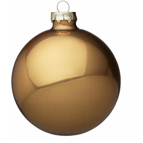 PALLA DI NATALE IN VETRO ORO OPACO DIAM 10