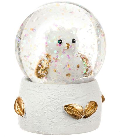 Palla di neve animale D4.5 - Gufo - Feeric lights & christmas