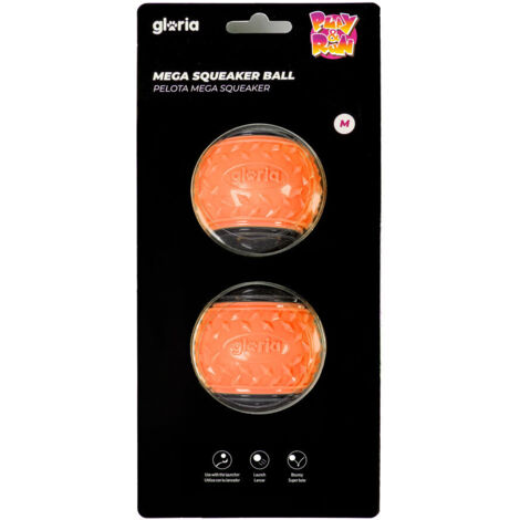 Palla per Animali Domestici Gloria PLAY AND RUN Arancio TPR M 6,35 cm 2 Unità