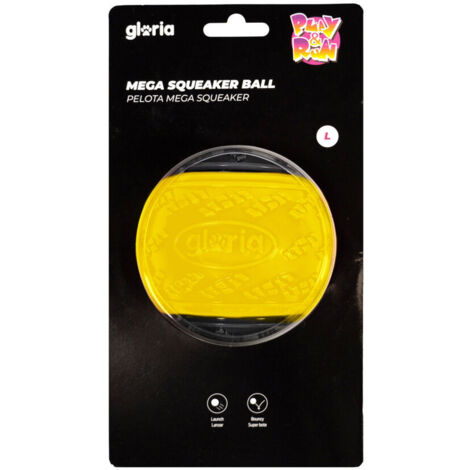 Palla per Animali Domestici Gloria PLAY AND RUN Giallo TPR L 8,89 cm