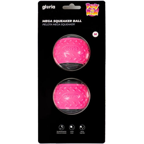 Palla per Animali Domestici Gloria PLAY AND RUN Rosa TPR M 6,35 cm 2 Unità