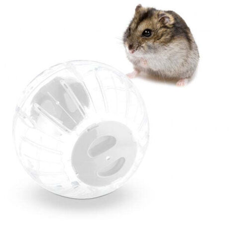 Palla per criceti con coperchio bianco