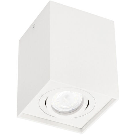 PALLAD 1 Blanc GU10 spot de plafond carré blanc EDO777109 EDO Solutions