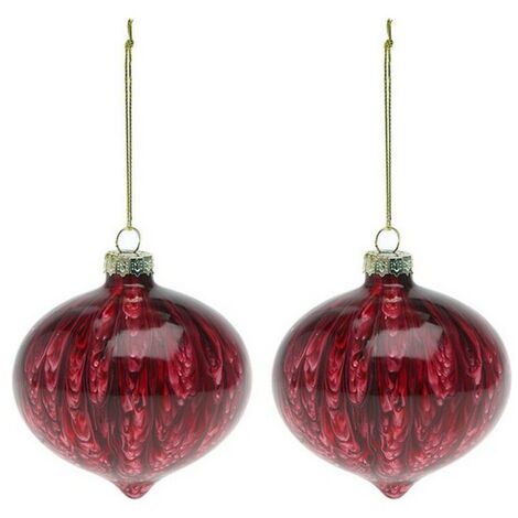 Immagini Sfere Di Natale.Palle Di Natale 2 Pcs 112490 Marrone S1122463