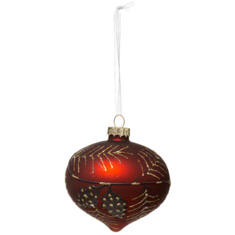 Palle di natale 80 mm apple pine 2 assortimento - Feeric lights & christmas