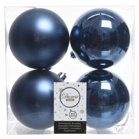 PALLE DI NATALE BLU D 10 CM