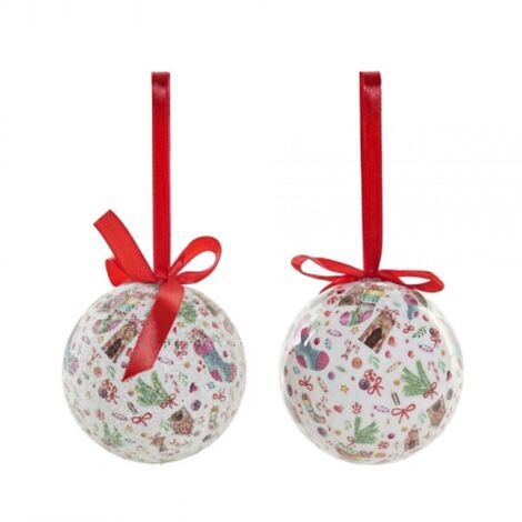Palle di Natale DKD Home Decor PVC (7 pcs) (7.5 x 7.5 x 12 cm) (25 x 21.5 x 16 cm)