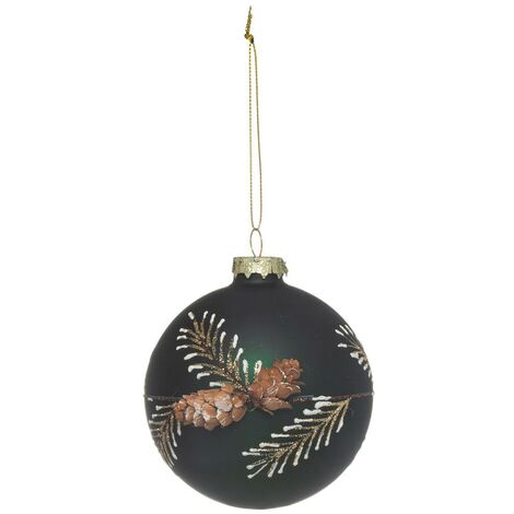 Palle di natale in vetro 90 modello medio apple pine 2 assortimenti - Feeric lights & christmas