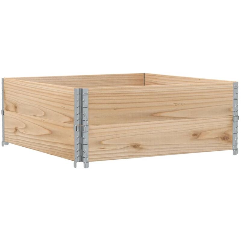 Vidaxl - Pallet Collars 2 pcs 100x100 cm Solid Wood Pine