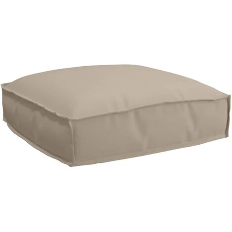 Pallet Kissen für geeigneten Sitz Taupe 50 x 50 x 12 cm vidaXL