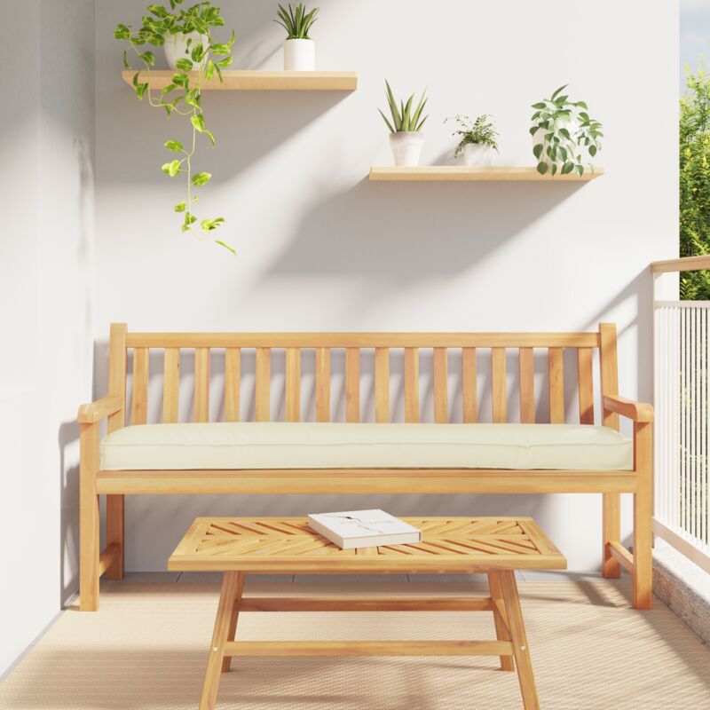 Pallet Kissen Set 2 Pcs Creme 200 X 40 X 8 Cm Oxford Stoff Vidaxl