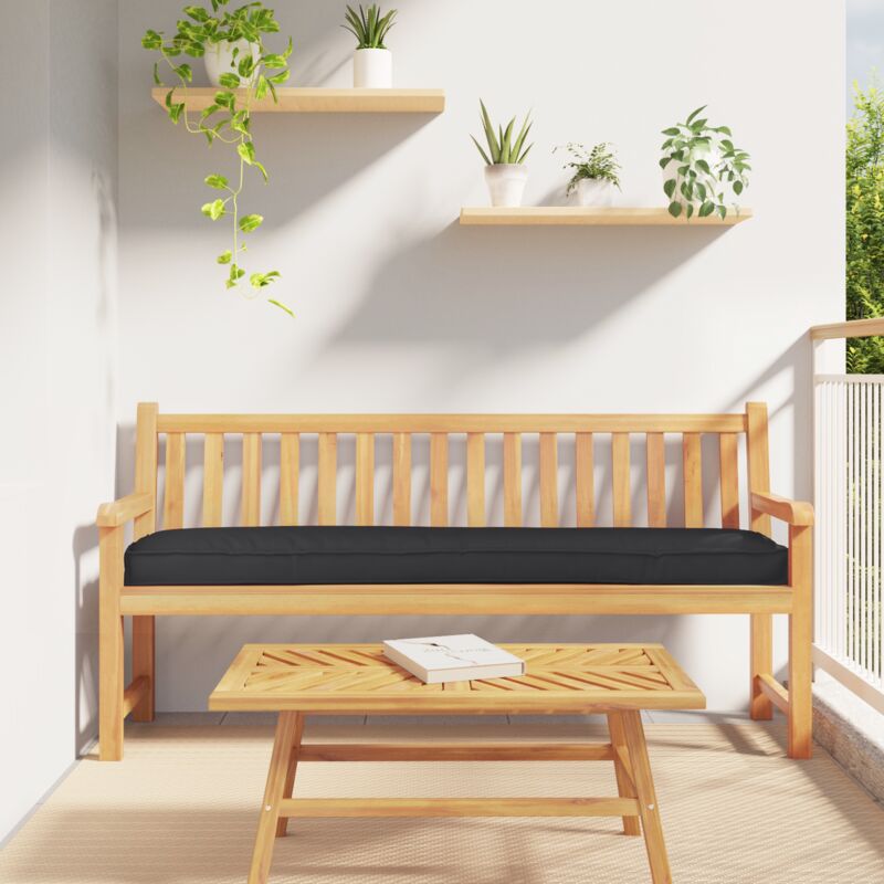 Pallet Kissen Set 2 Pcs Schwarz 200 X 40 X 8 Cm Oxford Stoff Vidaxl