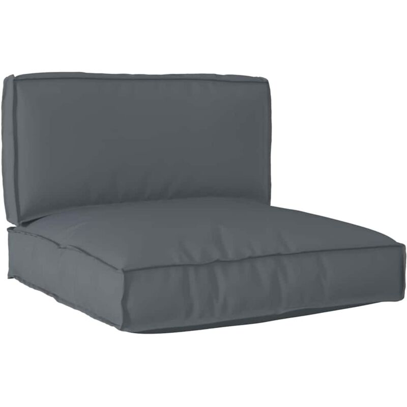 Pallet Kissen Set 2 Pcs Anthrazit 80 X 80 X 12 Cm Oxford Stoff Vidaxl